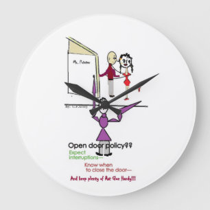 Grande Horloge Ronde Heure de divertissement de bureau/ronde