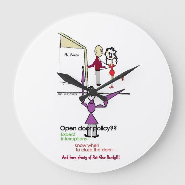 Grande Horloge Ronde Heure de divertissement de bureau/ronde (Recto)