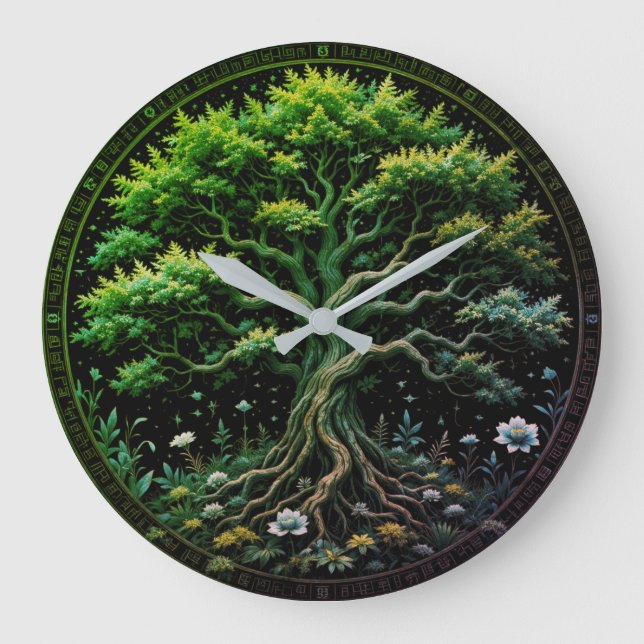 Grande Horloge Ronde Heure de l'arborescence (Recto)