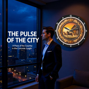 Grande Horloge Ronde Heure dorée Patrimoine équin