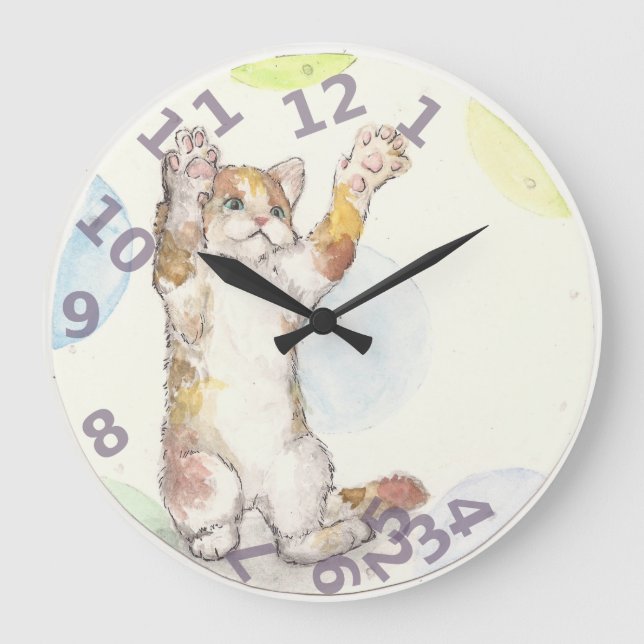 Grande Horloge Ronde Heure du chat (Recto)