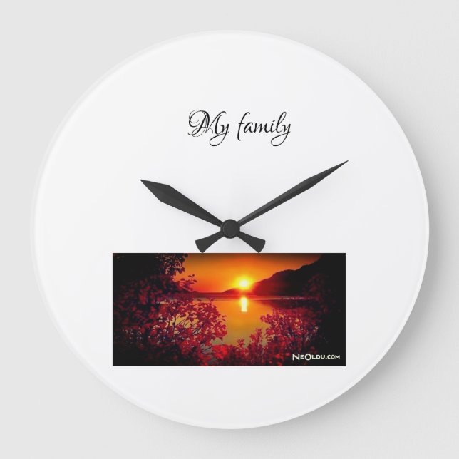 Grande Horloge Ronde heure du coucher du soleil (Recto)