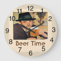 Heure vintage de la bière,