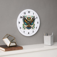 hibou art déco élégant