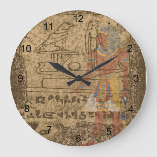 Grande Horloge Ronde Hiéroglyphique égyptien