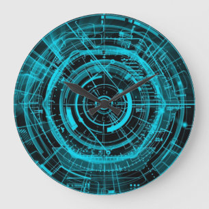 Grande Horloge Ronde High tech Digital Time Space Physics