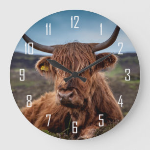 Grande Horloge Ronde Highland Cow