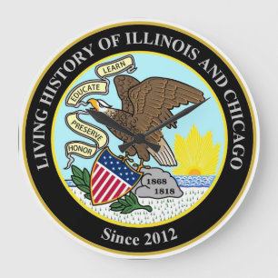 Grande Horloge Ronde Histoire vivante de groupe de l'Illinois et de