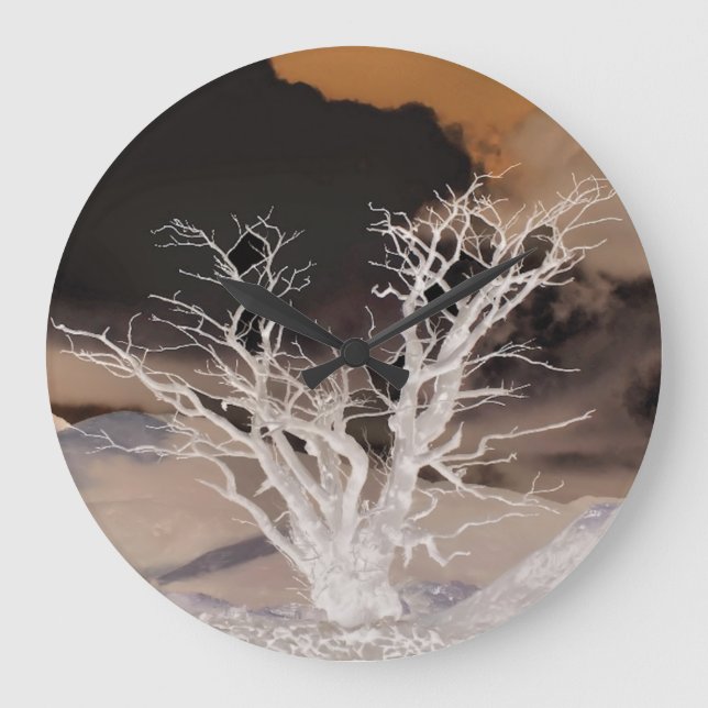 GRANDE HORLOGE RONDE HIVER DE LA MONTAGNE (Recto)