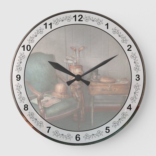 Grande Horloge Ronde Hobby - Golf - Photographie - Persuades de bonheur (Recto)