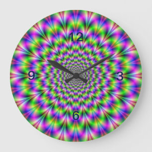 Grande Horloge Ronde Hologram Clock