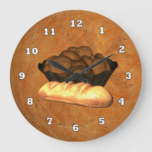 Grande Horloge Ronde Homemade Bread Kitchen wall clock