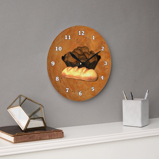 Grande Horloge Ronde Homemade Bread Kitchen wall clock (Bureau)