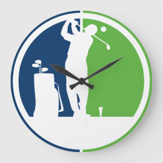 Grande Horloge Ronde Hommes tendance Golf moderne Thème Horaires murale