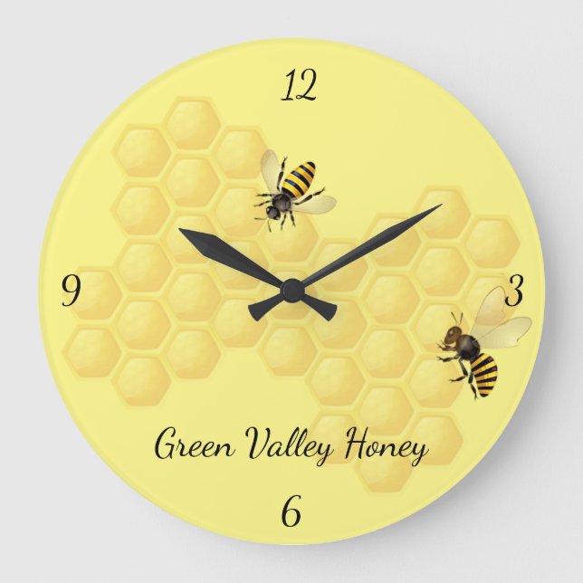 Grande Horloge Ronde Honey Bee (Recto)