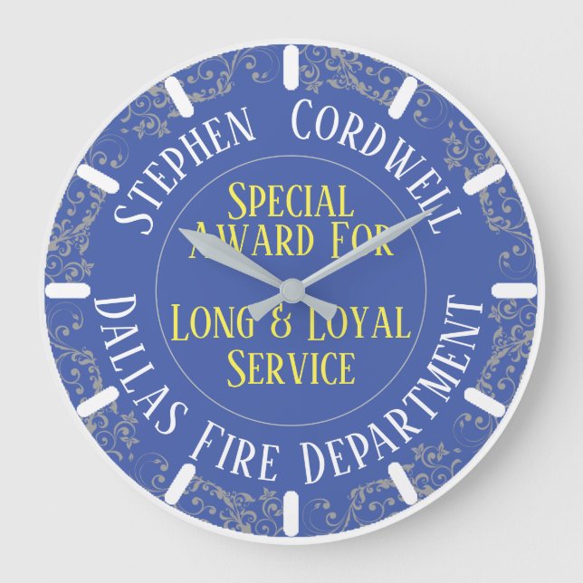 Grande Horloge Ronde Horaire de présentation du prix du service loyal d (Recto)