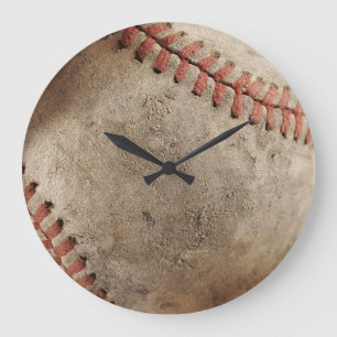Grande Horloge Ronde Horaires murales de baseball