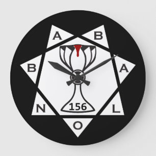 Grande Horloge Ronde Horloge, Étoile du logo de Babalon, Arrière - plan