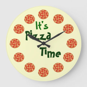 Grande Horloge Ronde Horodateur de pizza