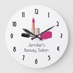 Grande Horloge Ronde Hot Pink Glam Lipstick & Nail Polish Stylish