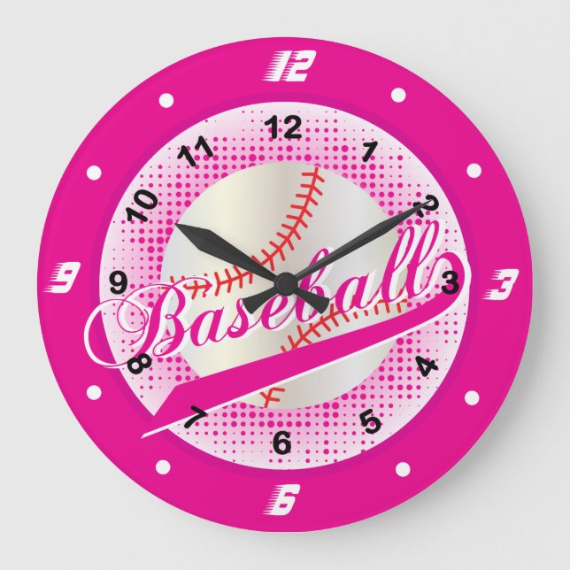 Grande Horloge Ronde Hot Pink Retro (Recto)