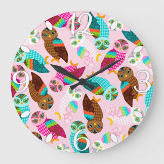 Grande Horloge Ronde How Now Little Owls ?