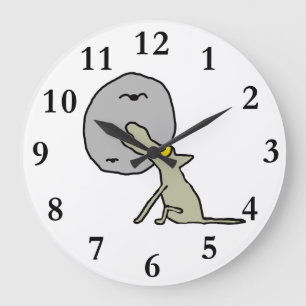 Grande Horloge Ronde Howling Wolf