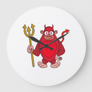 Grande Horloge Ronde https://www.zazzle.com/custom/clocks