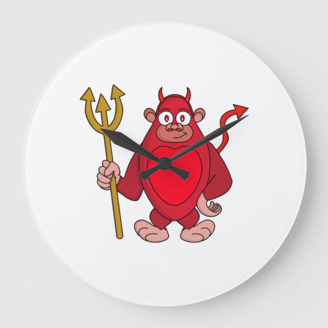 Grande Horloge Ronde https://www.zazzle.com/custom/clocks (Recto)