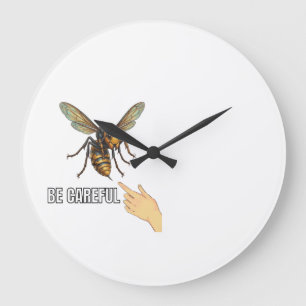 Grande Horloge Ronde https://www.zazzle.com/cute_watercolor_yin_yang_ca