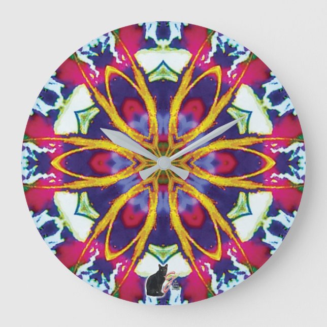 Grande Horloge Ronde Hummers Kaleidoscope (Recto)