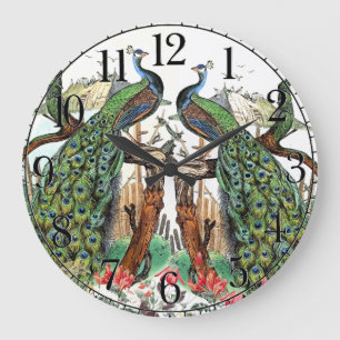 Grande Horloge Ronde Hummingbird Bird