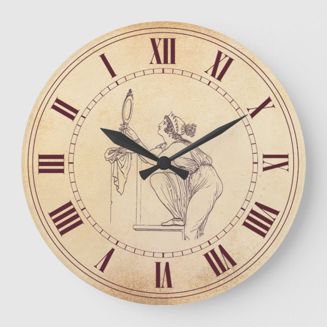 Grande Horloge Ronde Humour Magic Horloge, Vous Rend Plus Jeune (Recto)