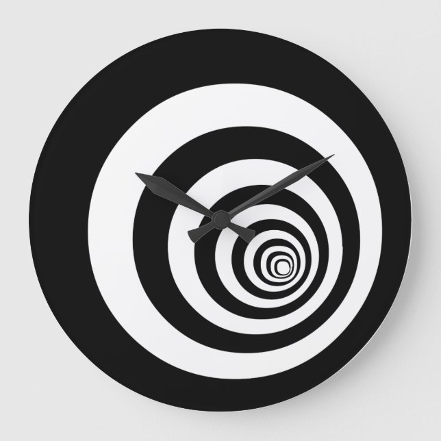 Grande Horloge Ronde Hypnotic Optical Illusion Concetric (Recto)