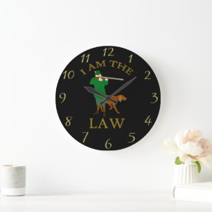 Grande Horloge Ronde I Am the Law : Farmer's Justice Clock