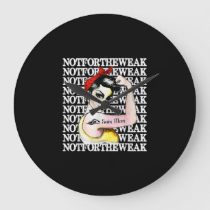 Grande Horloge Ronde I Love Baignade - Swim Maman Pas Faible Design
