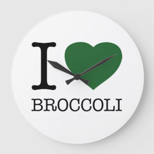 GRANDE HORLOGE RONDE I LOVE BROCCOLI