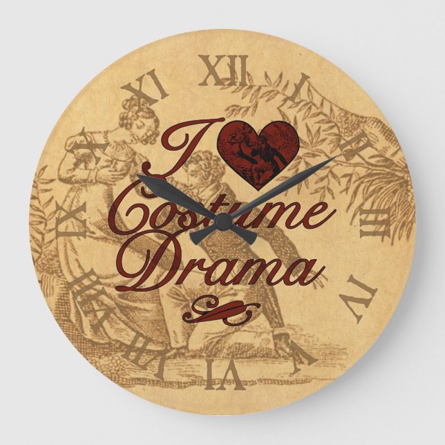 Grande Horloge Ronde I Love Costume Drama (Recto)