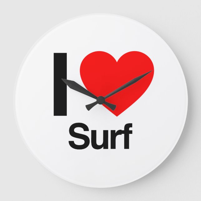 Grande Horloge Ronde i love surf (Recto)