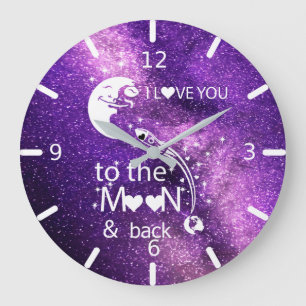 Grande Horloge Ronde I love You To The Moon & Back