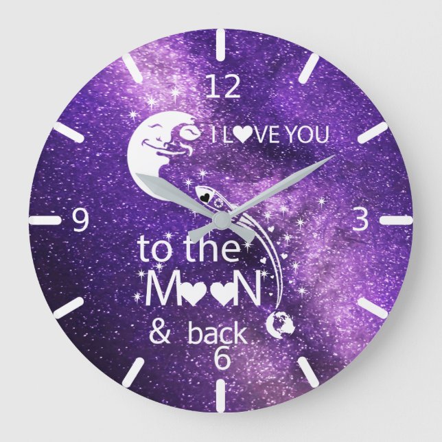 Grande Horloge Ronde I love You To The Moon & Back (Recto)