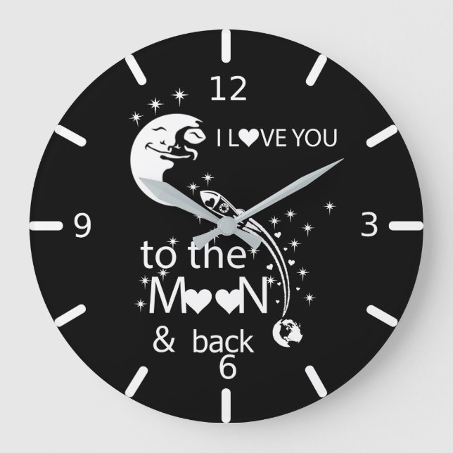 Grande Horloge Ronde I love You To The Moon & Back (Recto)
