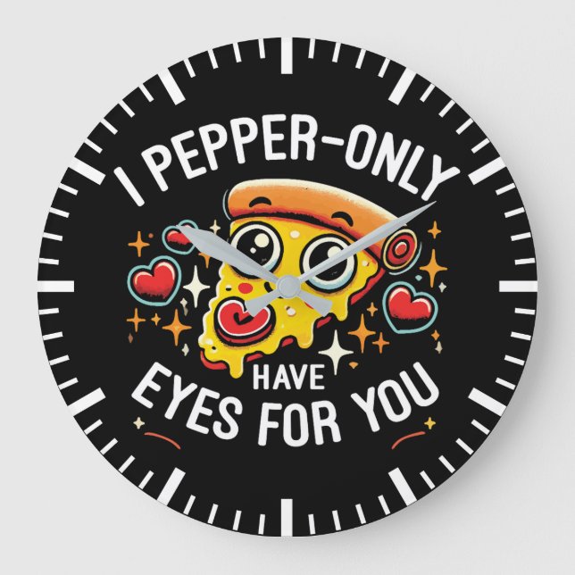 Grande Horloge Ronde I Pepper only Have Eyes for You - mignonne Valenti (Recto)