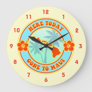 Grande Horloge Ronde Ici aujourd'hui allé à Maui Hawaï