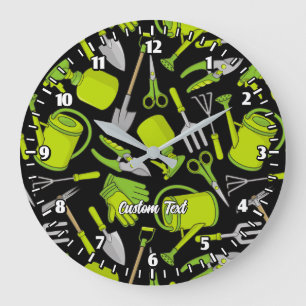 Grande Horloge Ronde Icônes de jardin