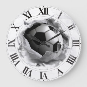 GRANDE HORLOGE RONDE IDÉES DE CADEAU DU FOOTBALL