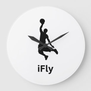 Grande Horloge Ronde iFly basket-ball
