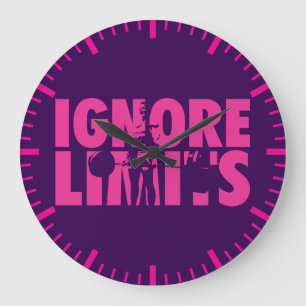 Grande Horloge Ronde IGNORE LIMITS - Motivation pour l'haltérophilie de