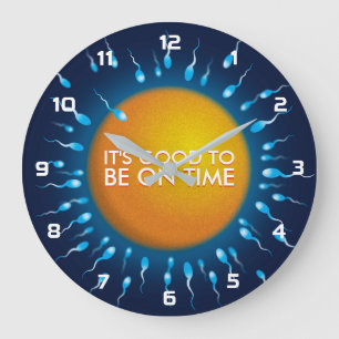 Grande Horloge Ronde IL EST BON D'ÊTRE À L'HEURE Science