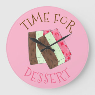 Grande Horloge Ronde Il est temps de dessert cuisine italienne Spumoni
